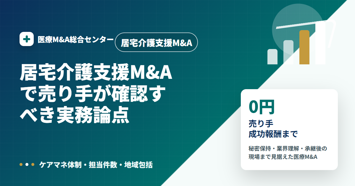 居宅介護支援M&Aの医療M&A解説アイキャッチ画像