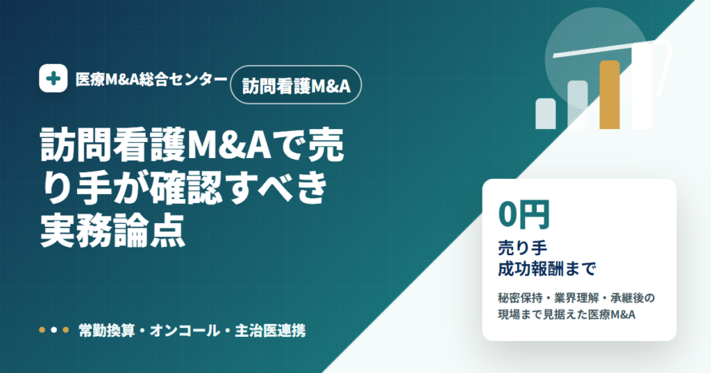 訪問看護M&Aの医療M&A解説アイキャッチ画像