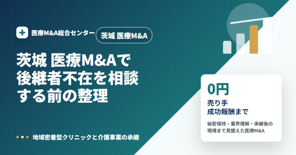 茨城 医療M&Aの医療M&A解説アイキャッチ画像