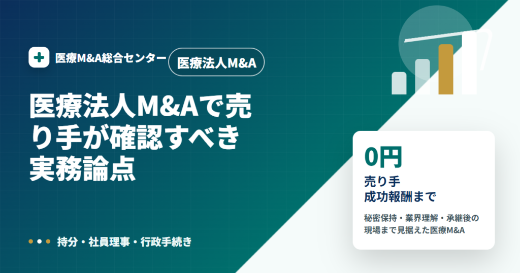 医療法人M&Aの医療M&A解説アイキャッチ画像